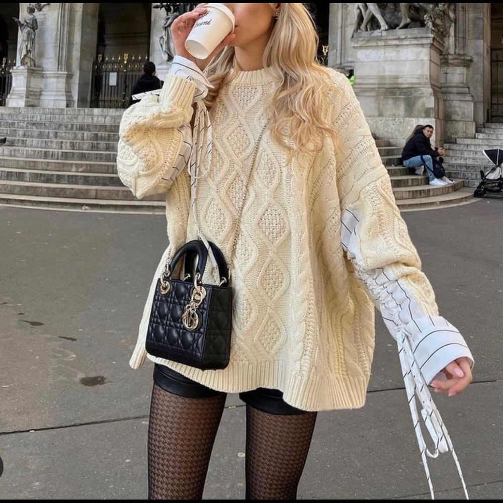 Storets Sadie shirt combo knit pullover